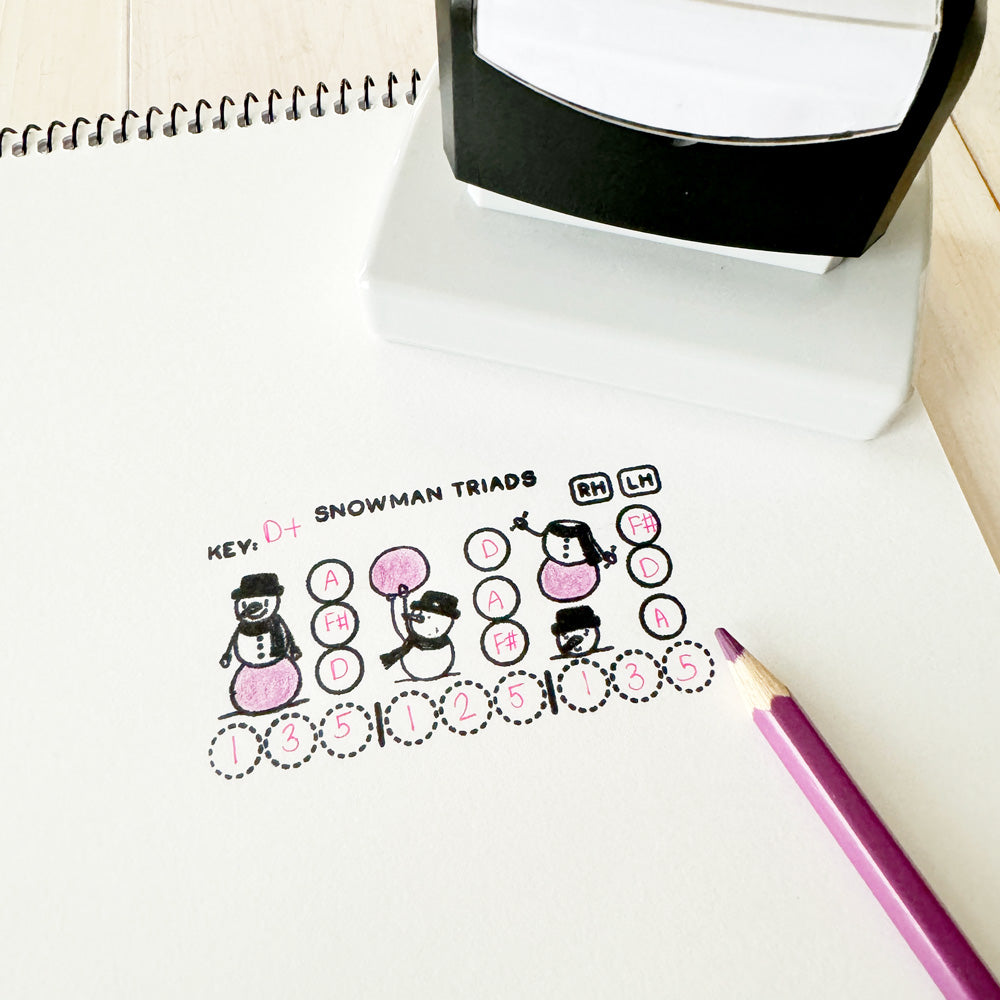 Snowman Triads Stamp