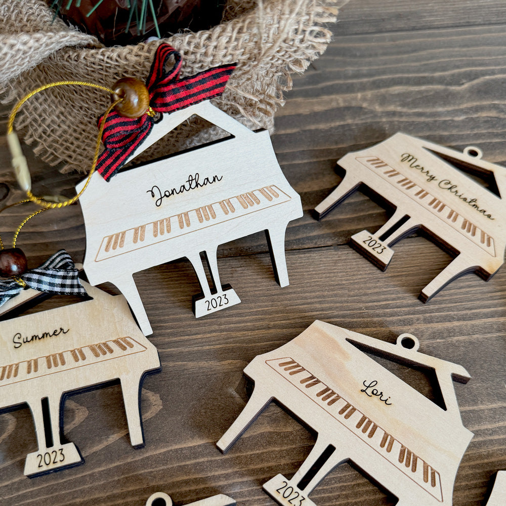Personalized Grand Piano Ornament