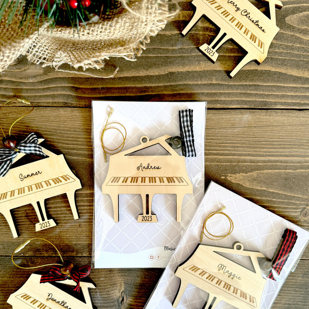 Personalized Grand Piano Ornament