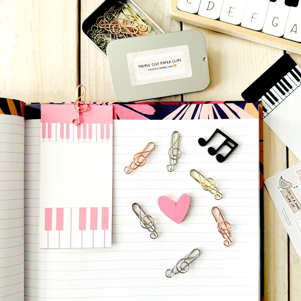 Treble Clef Paper Clips