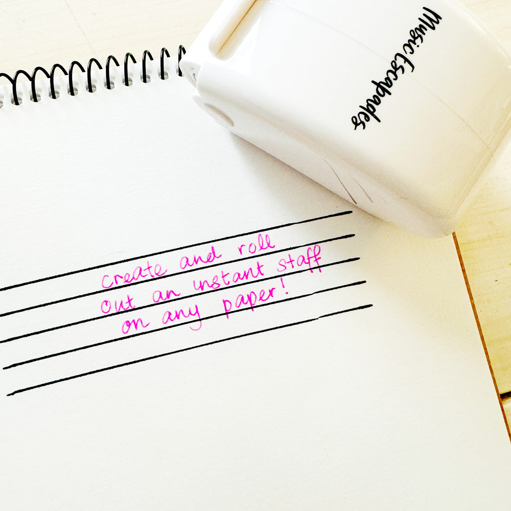 Large Music Staff Roller Stamp