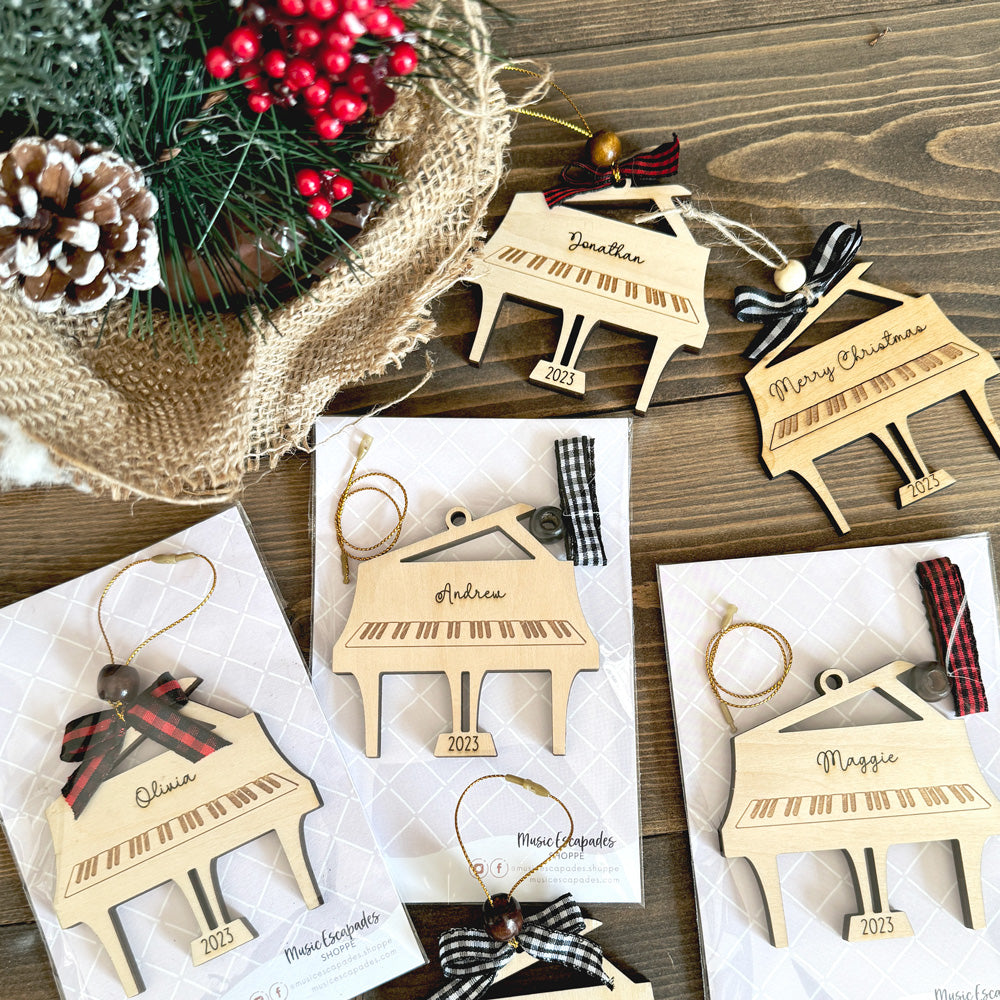 Personalized Grand Piano Ornament