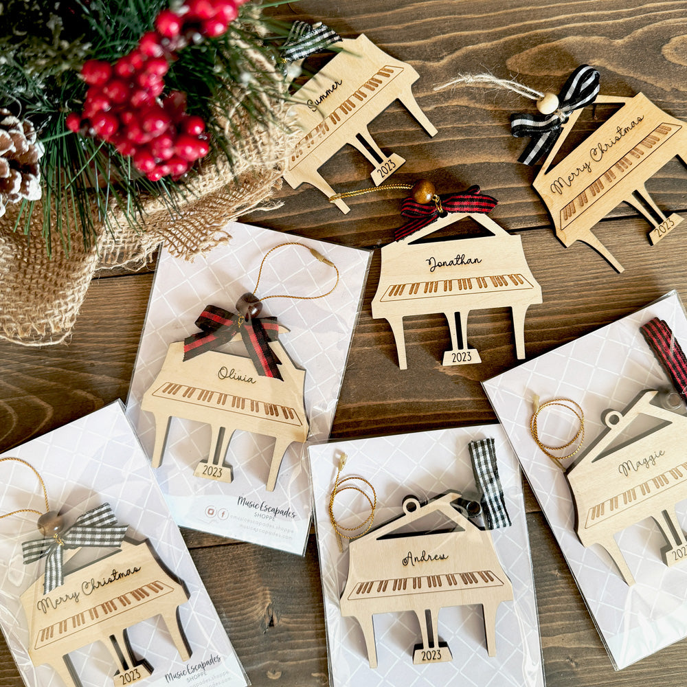 Personalized Grand Piano Ornament