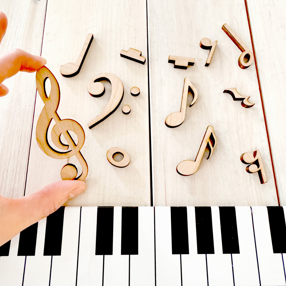Wooden Music Note Cutouts