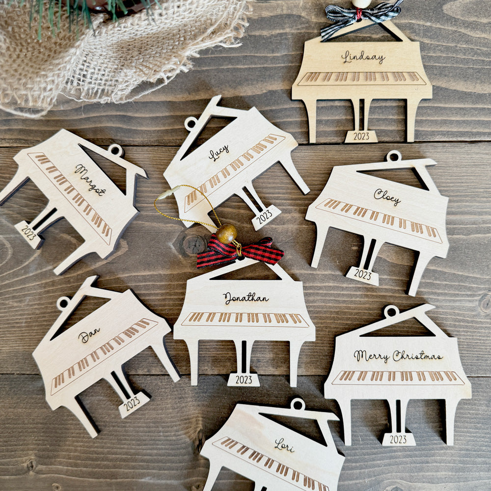 Personalized Grand Piano Ornament