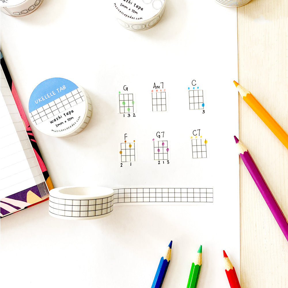 Ukelele Tab Washi Tape