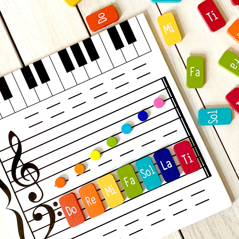 Piano Keys Colour Solfege Tiles