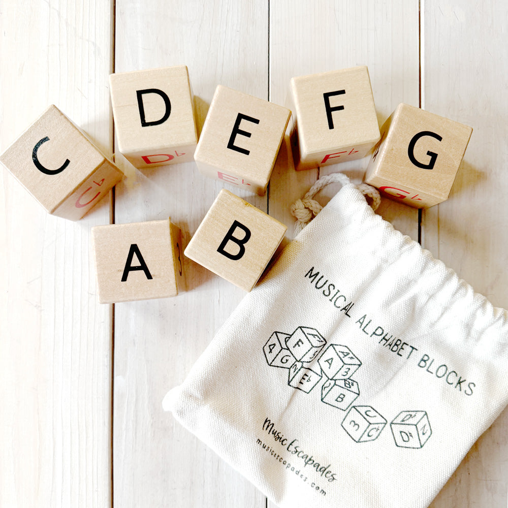 Musical Alphabet Wooden Blocks