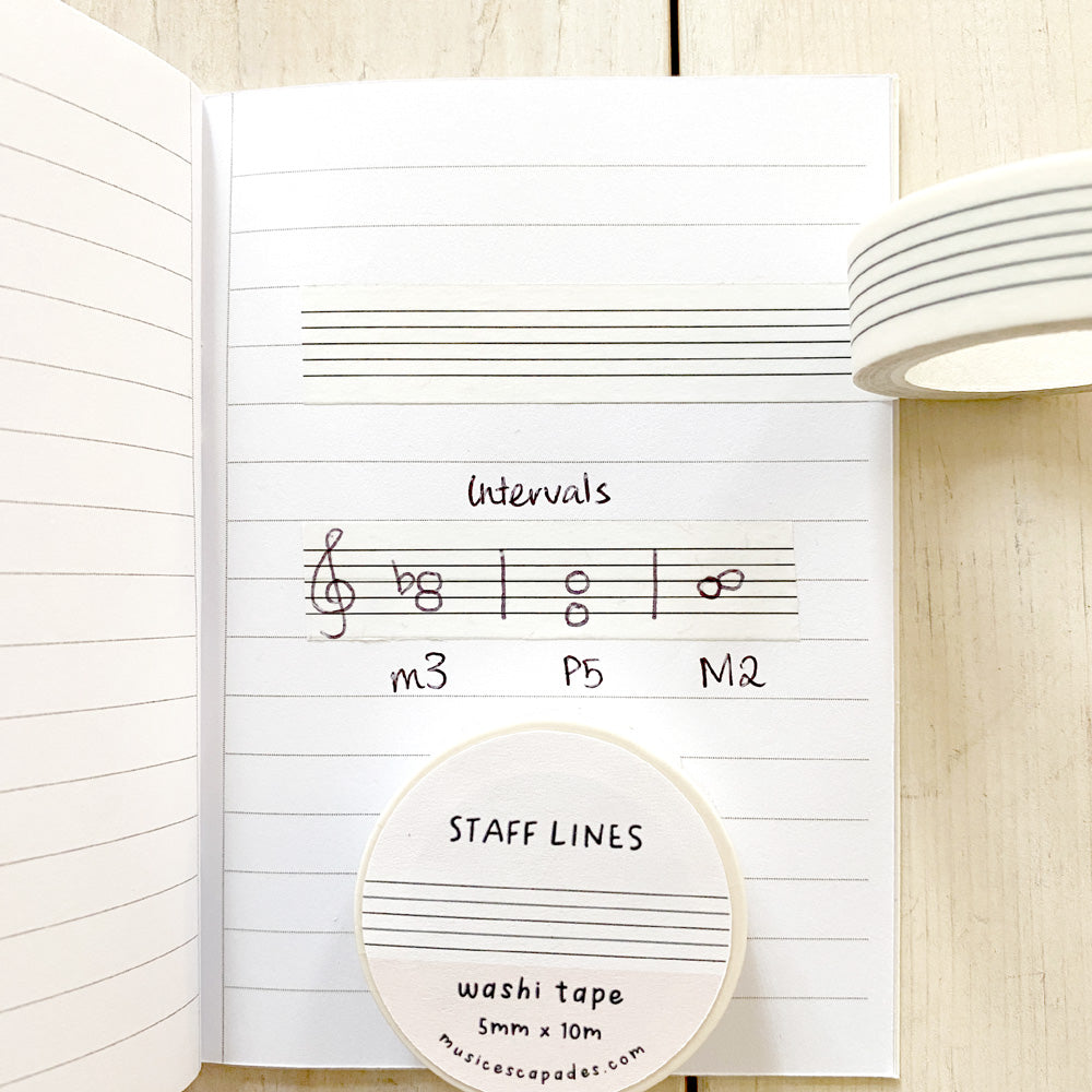 Music Staff Washi Tape