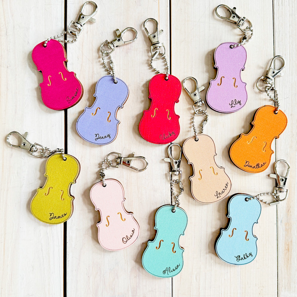 Personalized Violin Keychain (Colour)