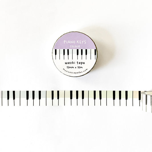 Piano Keys Washi Tape (Colour)