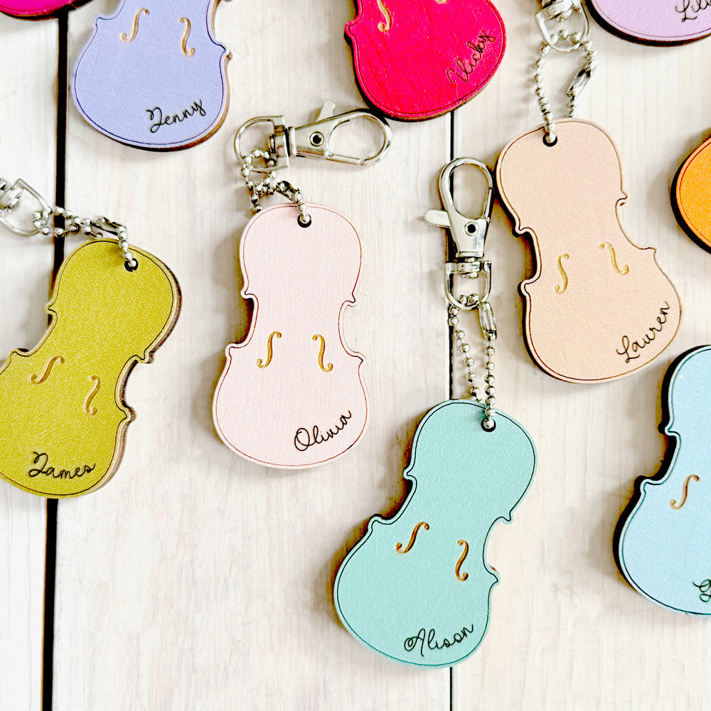 Personalized Violin Keychain (Colour)