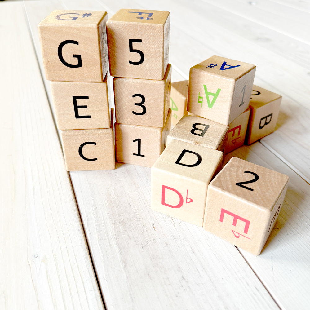 Musical Alphabet Wooden Blocks