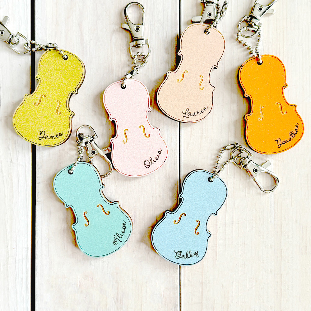 Personalized Violin Keychain (Colour)