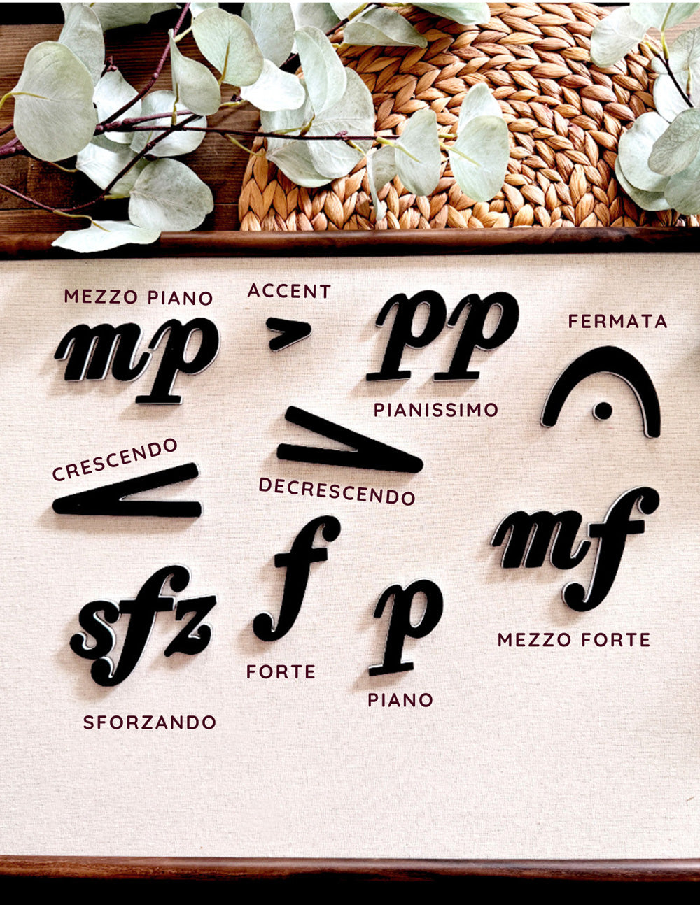 Music Dynamics and Articulation Magnet Set