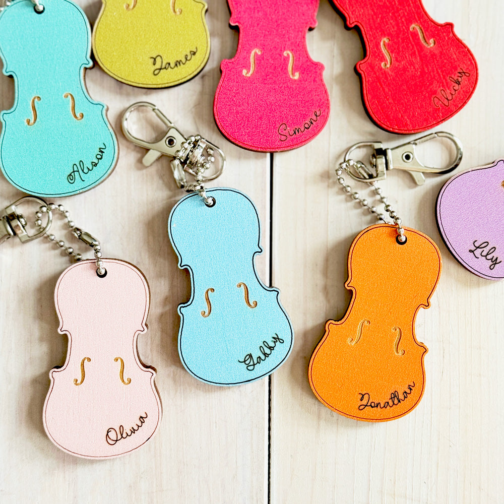 Personalized Violin Keychain (Colour)