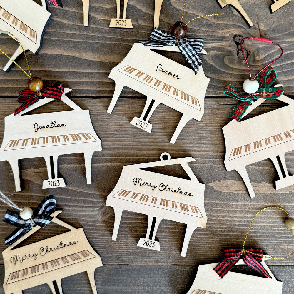 Personalized Grand Piano Ornament