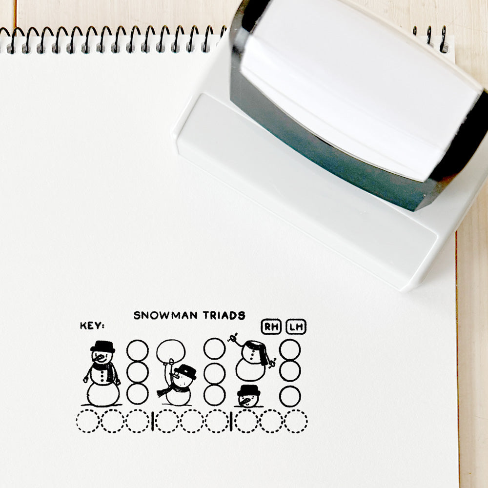 Snowman Triads Stamp