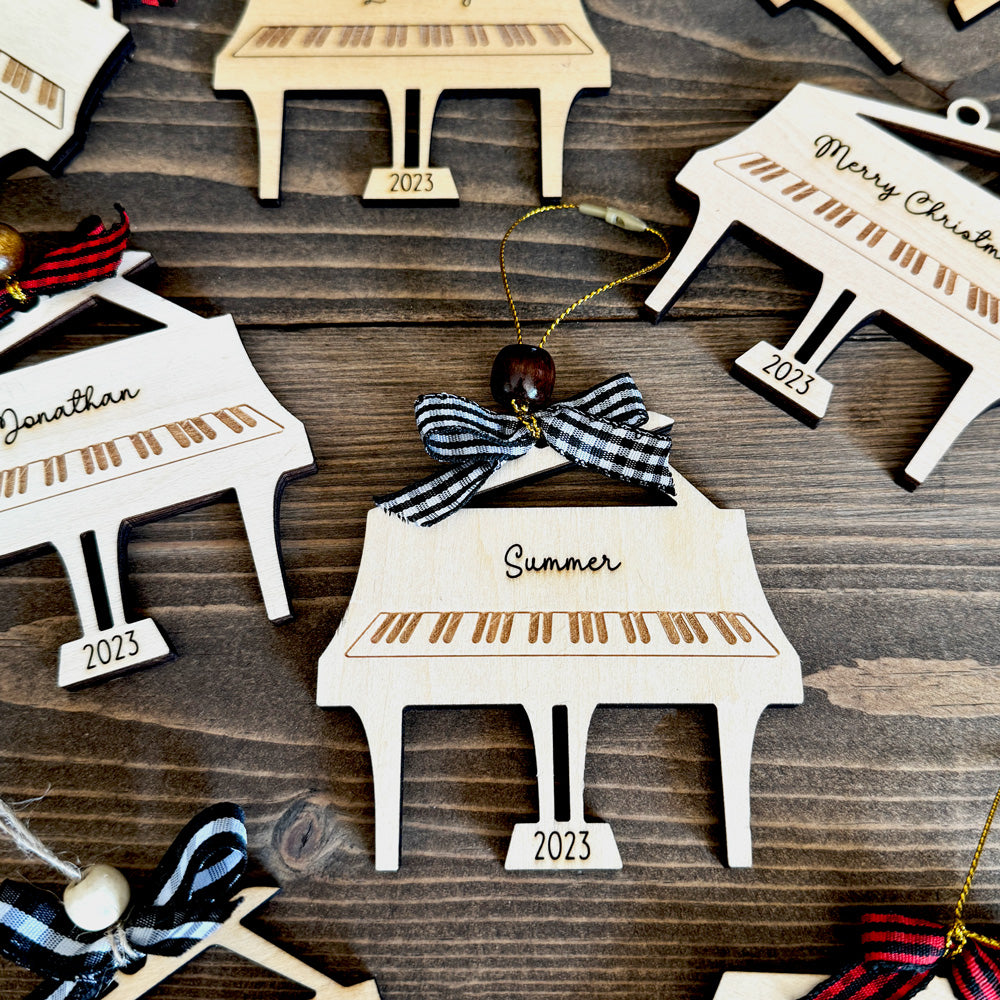 Personalized Grand Piano Ornament