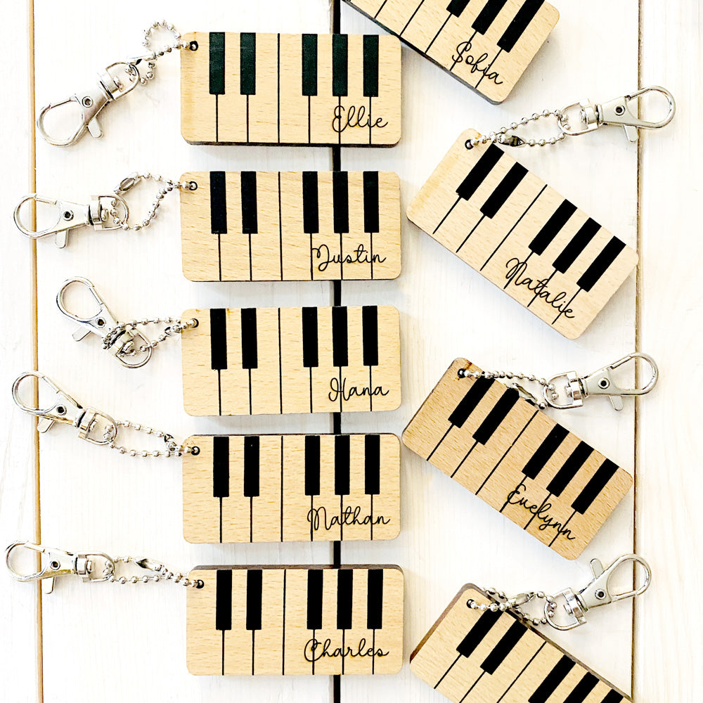 Piano Keys Keychain