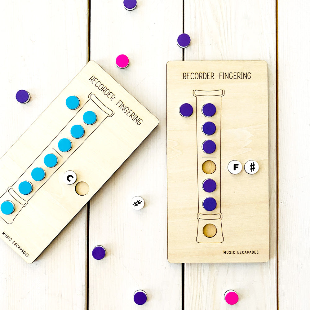 Recorder Fingering Board