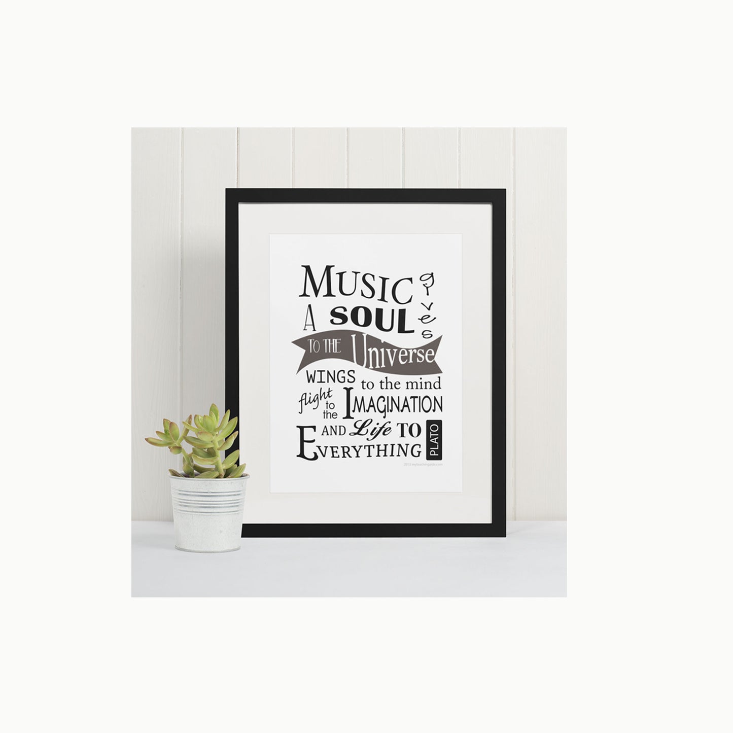 Printable - Music Gives a Soul to the Universe