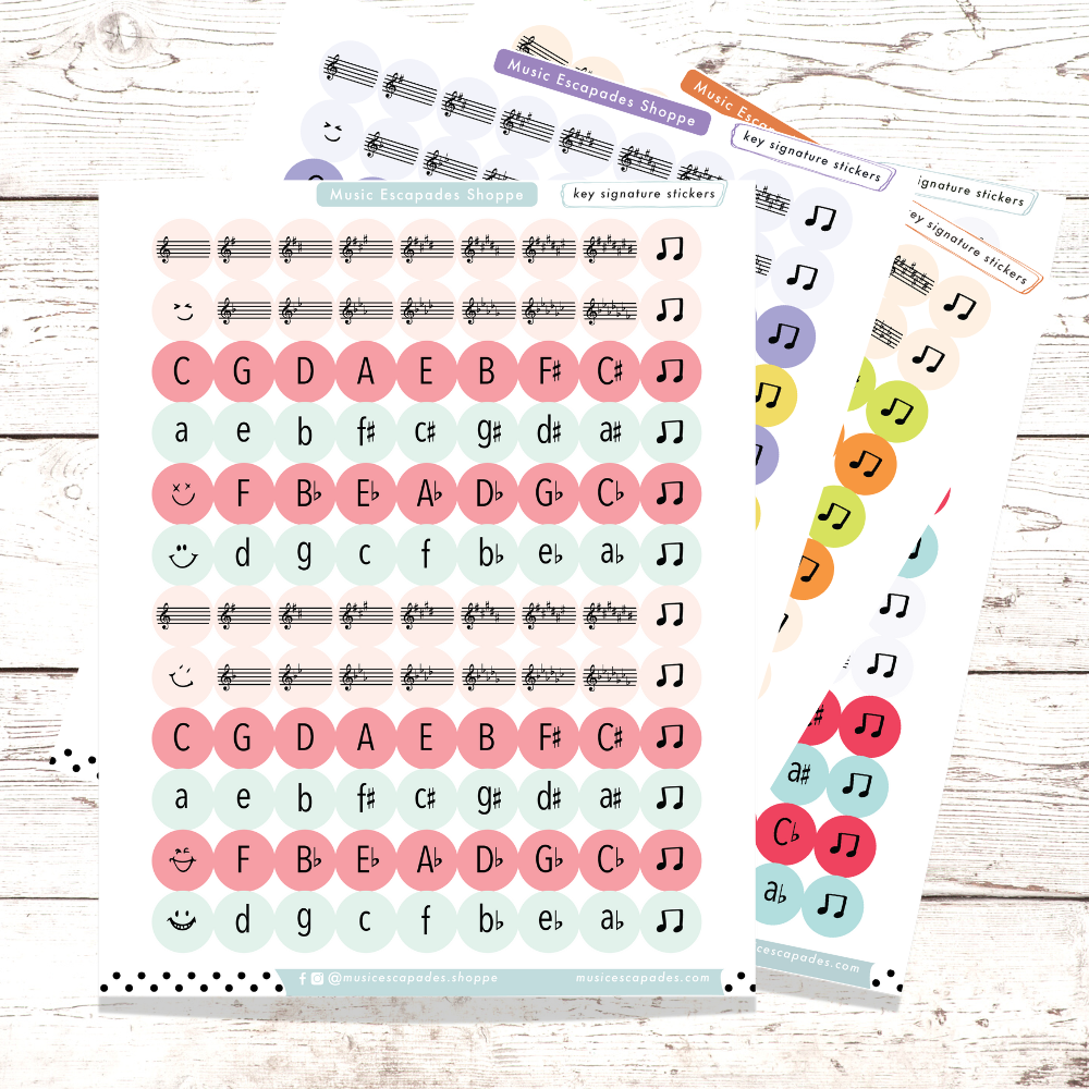 Key Signature Stickers