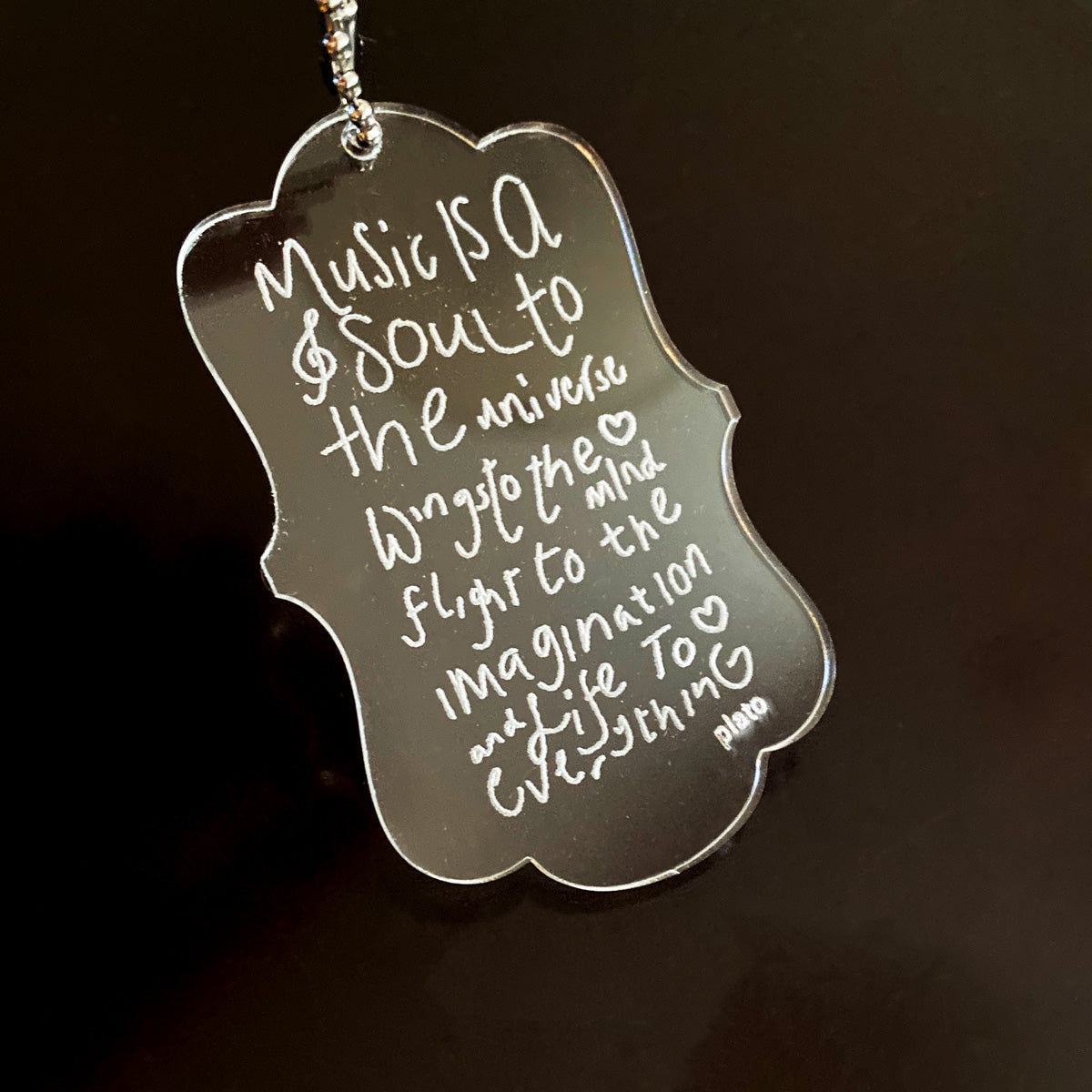 Music Is A Soul To The Universe Keychain