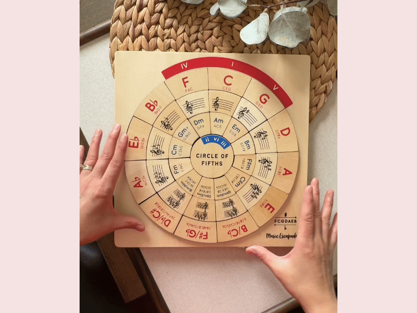 Circle Of Fifths Wooden Puzzle