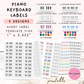 Piano Keyboard Labels Printable