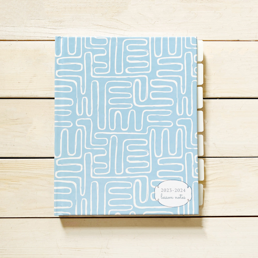 Music Teacher Lesson Notes and Planner (Blue)
