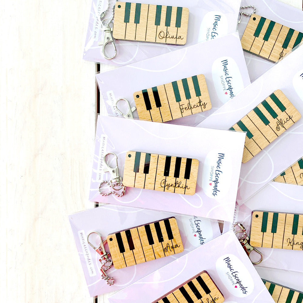 Piano Keys Keychain