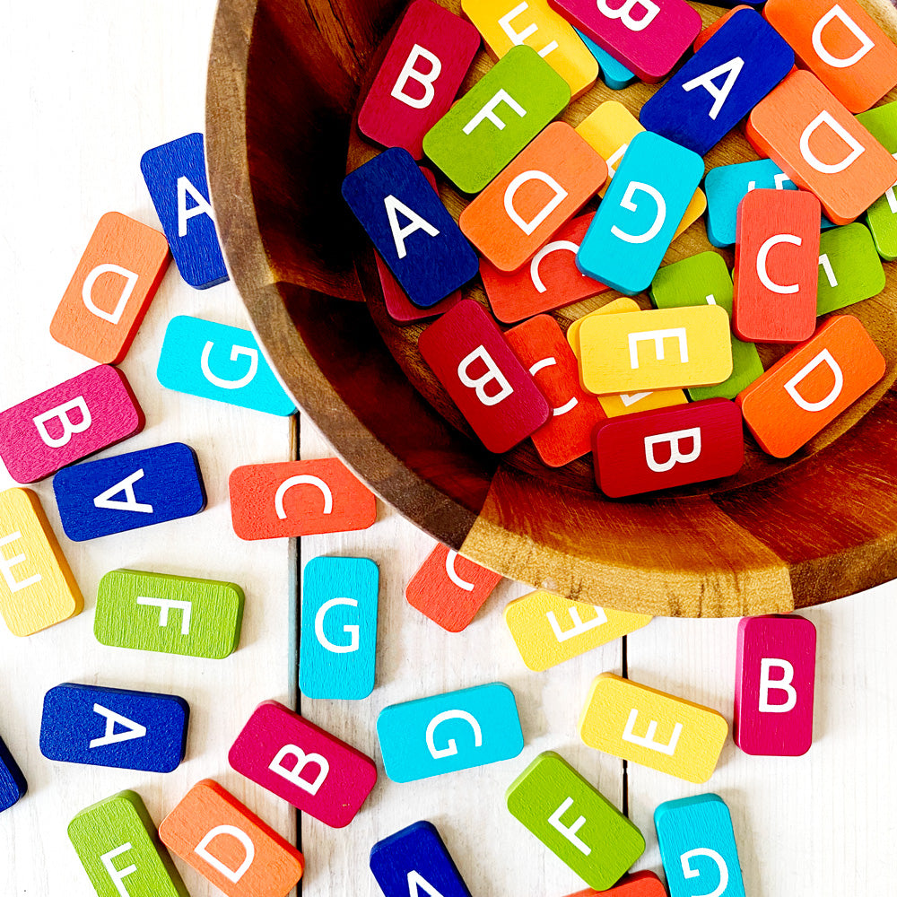 Wooden Alphabet Tiles