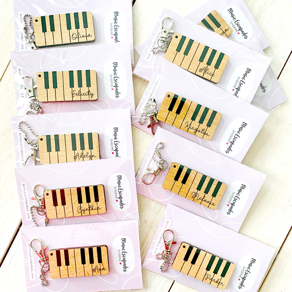 Piano Keys Keychain