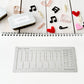 Piano Keys Metal Stencil