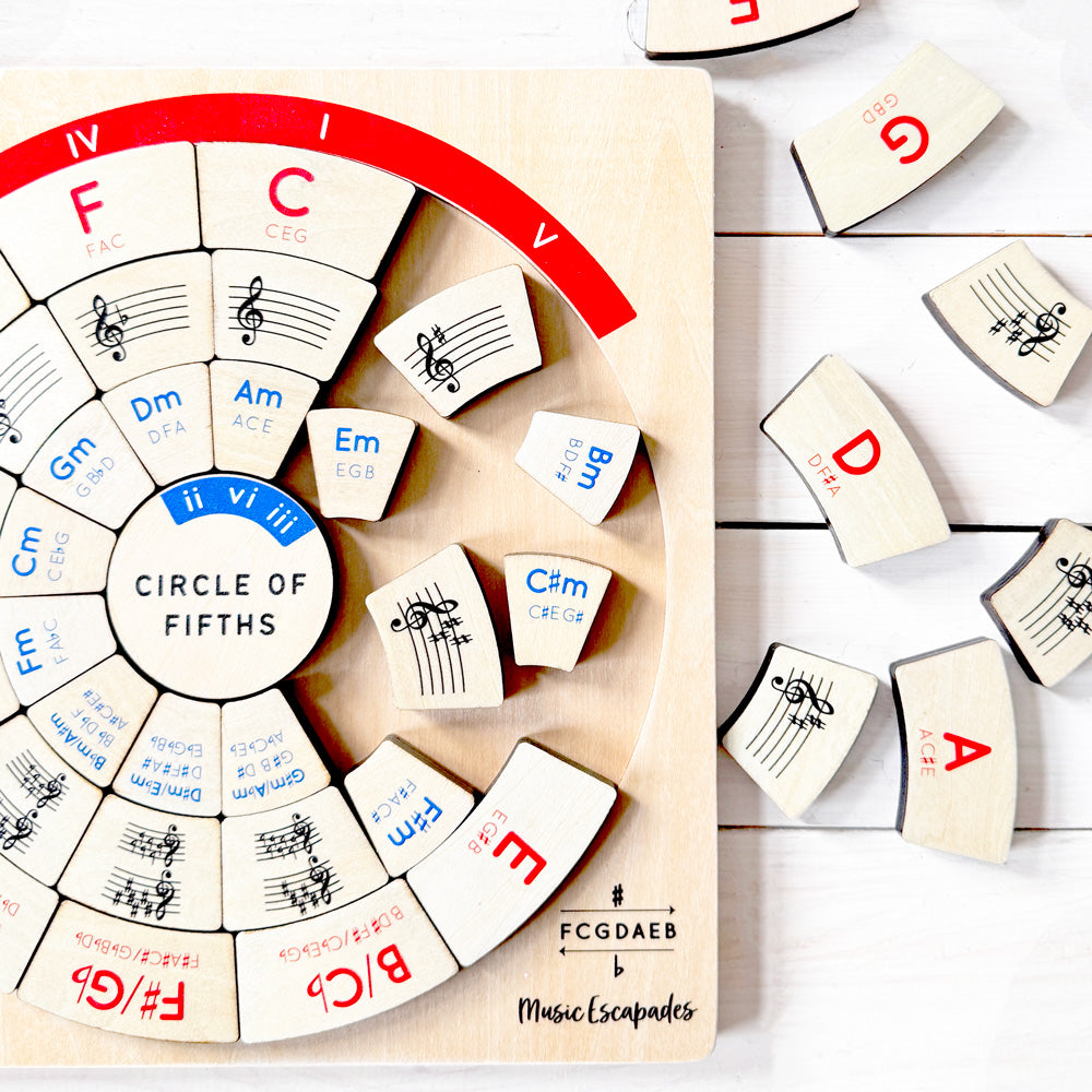 Circle Of Fifths Wooden Puzzle