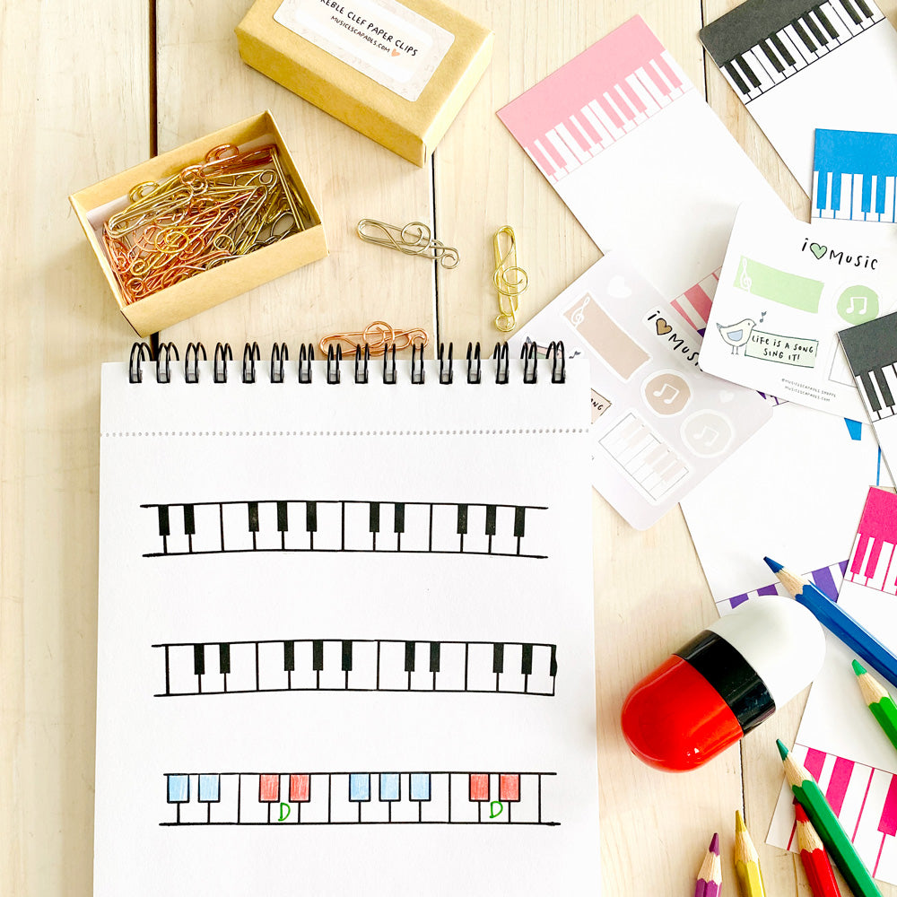 Piano Keys Roller Stamp (Double sided)
