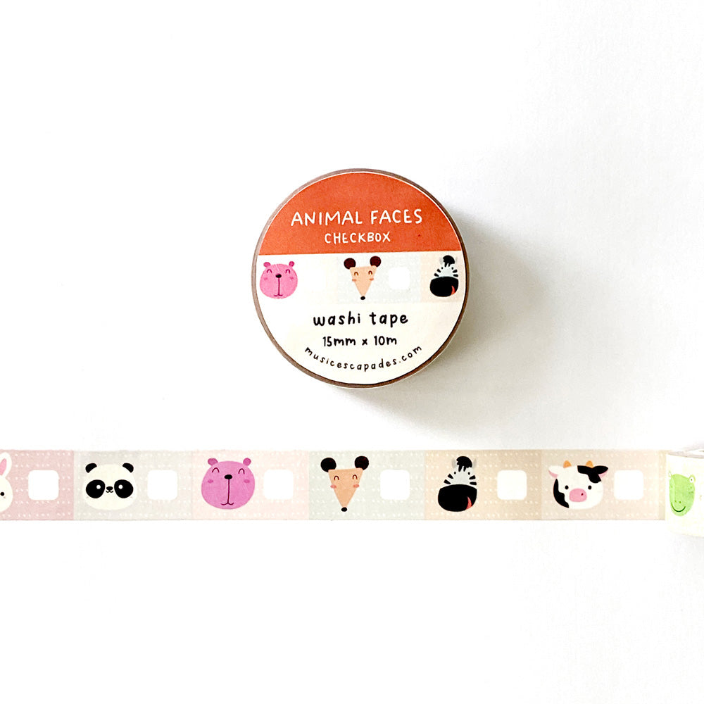 Animal Checkboxes Washi Tape