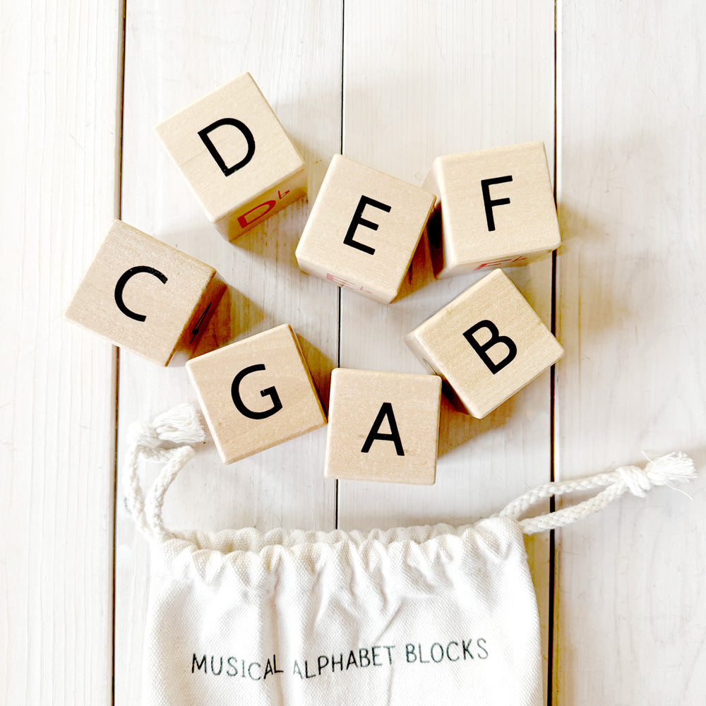 Musical Alphabet Wooden Blocks