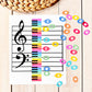 Grand Staff Vertical Piano Printable