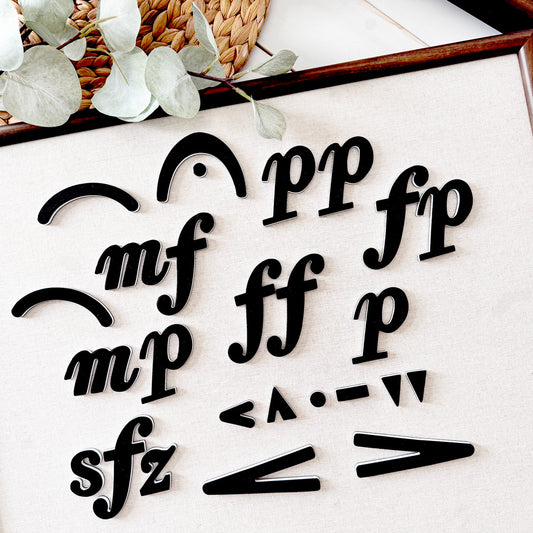 Music Dynamics and Articulation Magnet Set