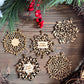 Wooden Snowflake Ornaments