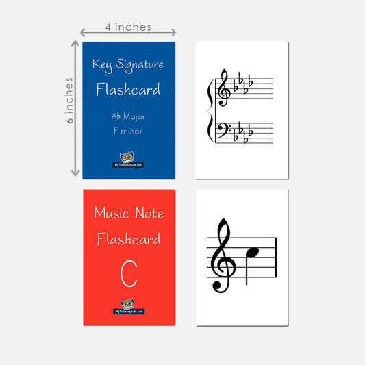 Note and Key Signature Flashcards (Teacher Set)