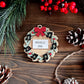 Personalized Layered Rustic Musical Wreath Ornament