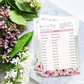Summer Floral Recital Program (Canva Template)
