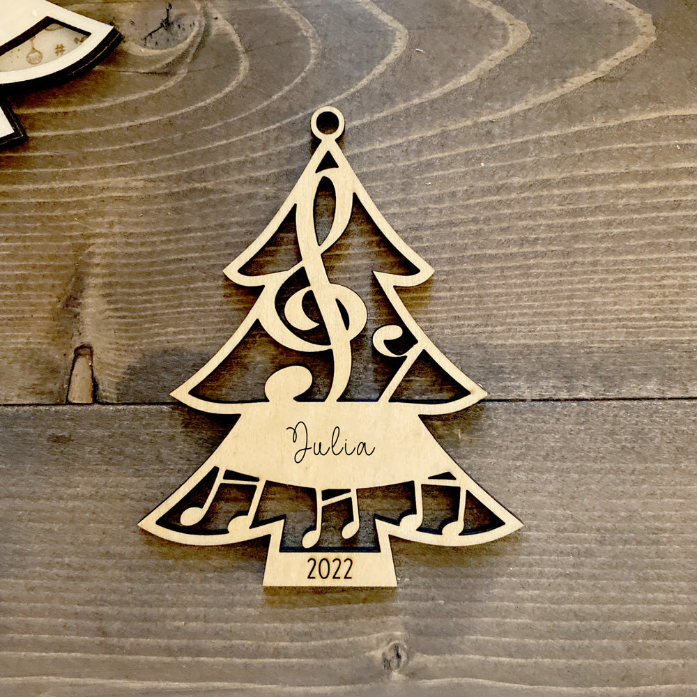 Personalized Christmas Tree Ornaments – Music Escapades Shoppe