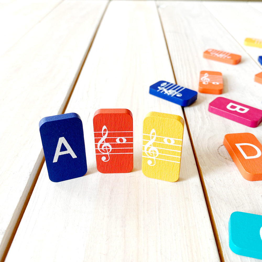 Wooden Alphabet Tiles