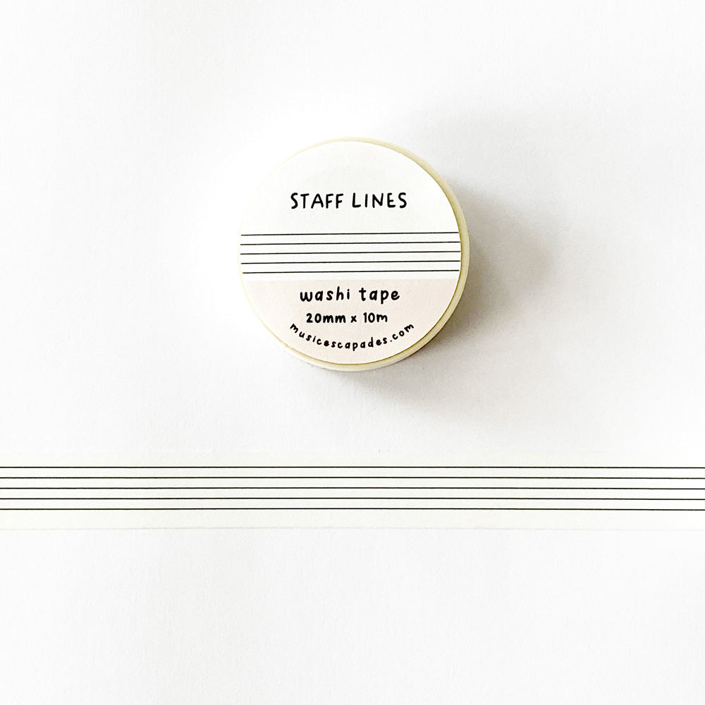 Music Staff Washi Tape