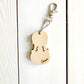 Personalized Violin Keychain (Natural Wood)