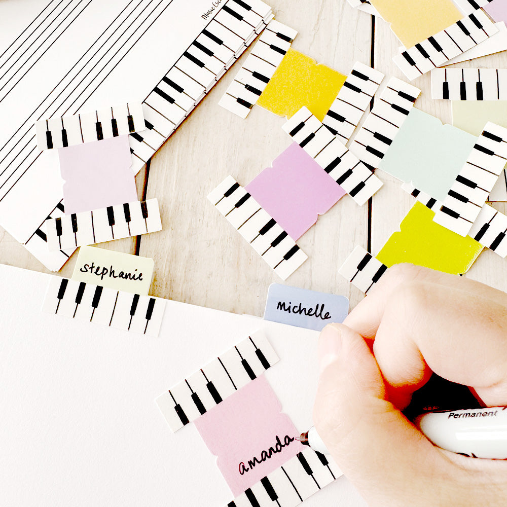 Printable Piano Keys Page Tabs